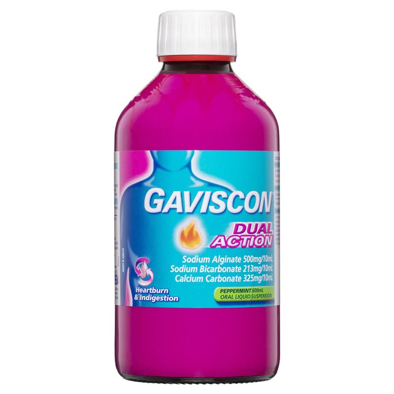 Gaviscon Dual Action Peppermint Liquid 600ml