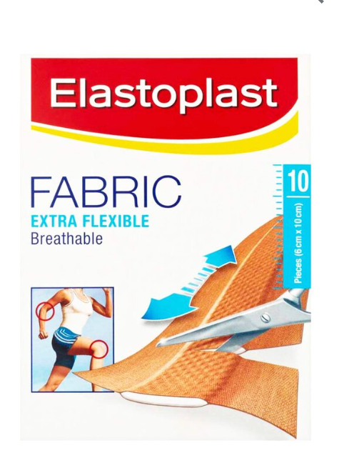 Elastoplast Fabric Dressing Strips 6cm x 10cm 10