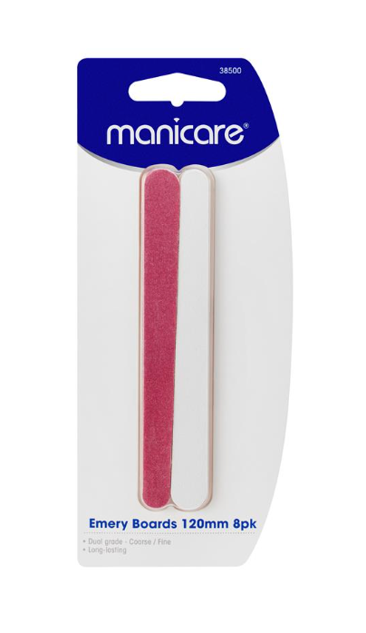 Manicare Emery Boards 120mm 8pk