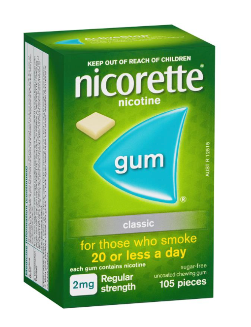 Nicorette Gum 2mg Classic 105