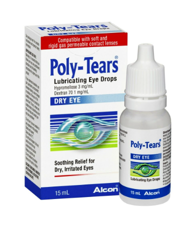 Poly-Tears Lubricating Eye Drops 15ml