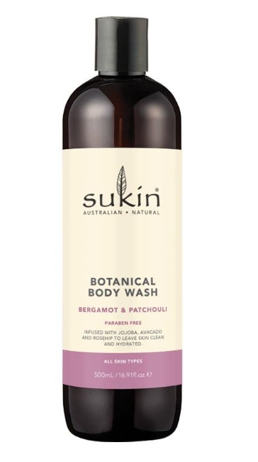 Sukin Body Wash Bergomot & Patchouli 500ml