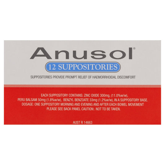Anusol Suppositories 12