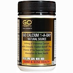 GO Healthy GO Calcium 1-A-Day 120 Caps