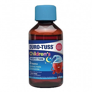 Duro Tuss Childrens Night Time Cough Liquid Strawberry 200ml