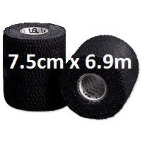 Elastic Adhesive Bandage (EAB) Stretch Tape Black 7.5cm x 6.9m