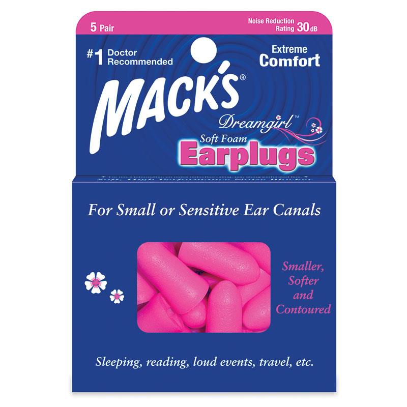 Macks Dreamgirl Soft Foam Ear Plugs 5 pair