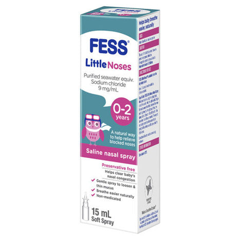 Fess Little Noses Saline Nasal Spray 15ml Soft Spray