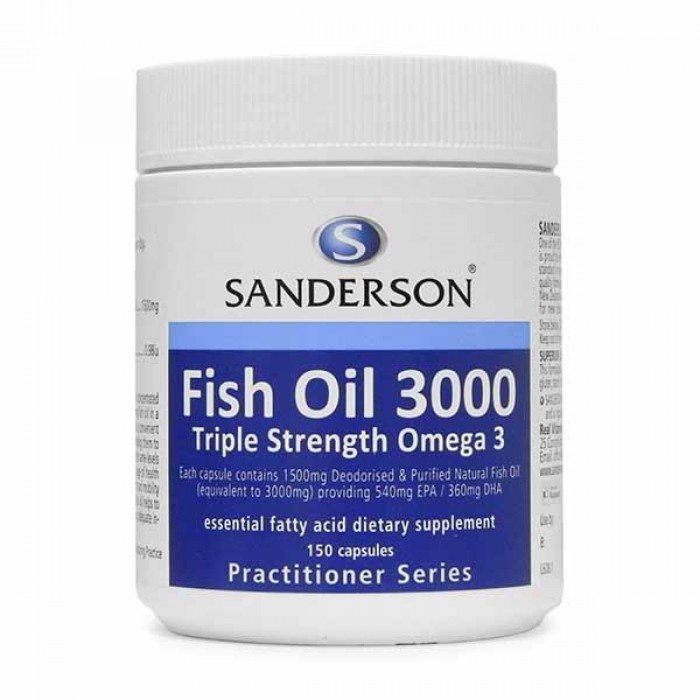 Sanderson Fish Oil 3000mg 150 Caps