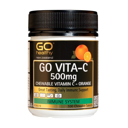 GO Healthy GO Vita-C 500mg Orange 100 Chewable Tabs