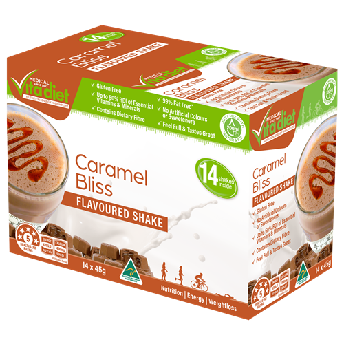 Vita Diet Shake Sachets Caramel Bliss 14 pack