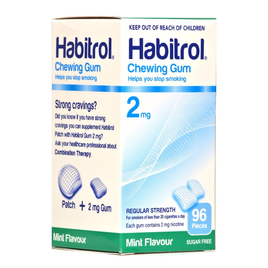 Habitrol Nicotine Gum 2mg Mint 96