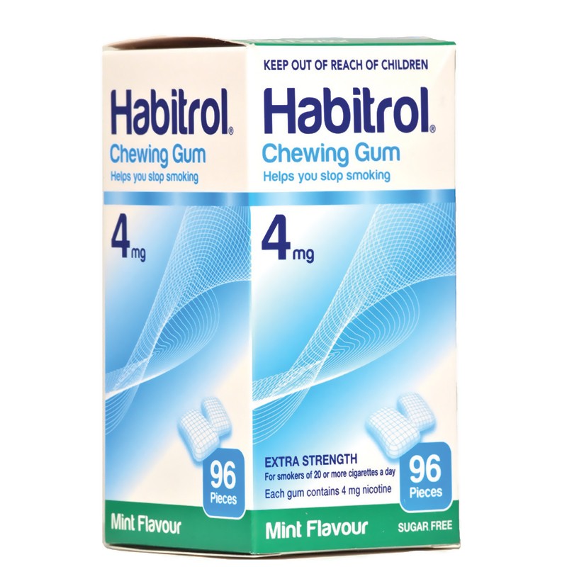 Habitrol Nicotine Gum 4mg Mint 96