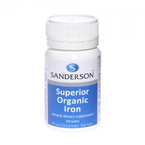 Sanderson Superior Organic Iron 100 Tabs