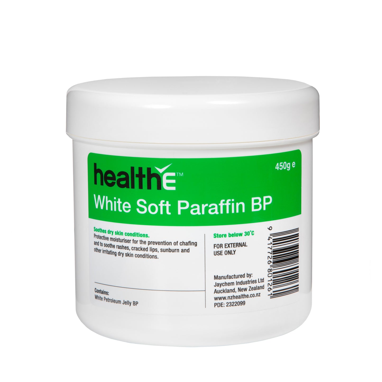 healthE White Soft Paraffin BP 450g