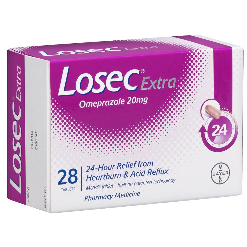 Losec Extra 20mg 28 Tabs