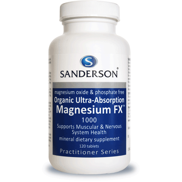 Sanderson Magnesium FX Organic Ultra-Absorption 1000mg 120 Caps