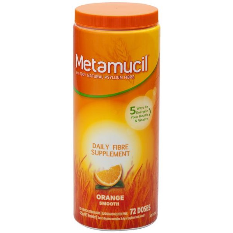 Metamucil Orange Smooth 425g 72 Doses