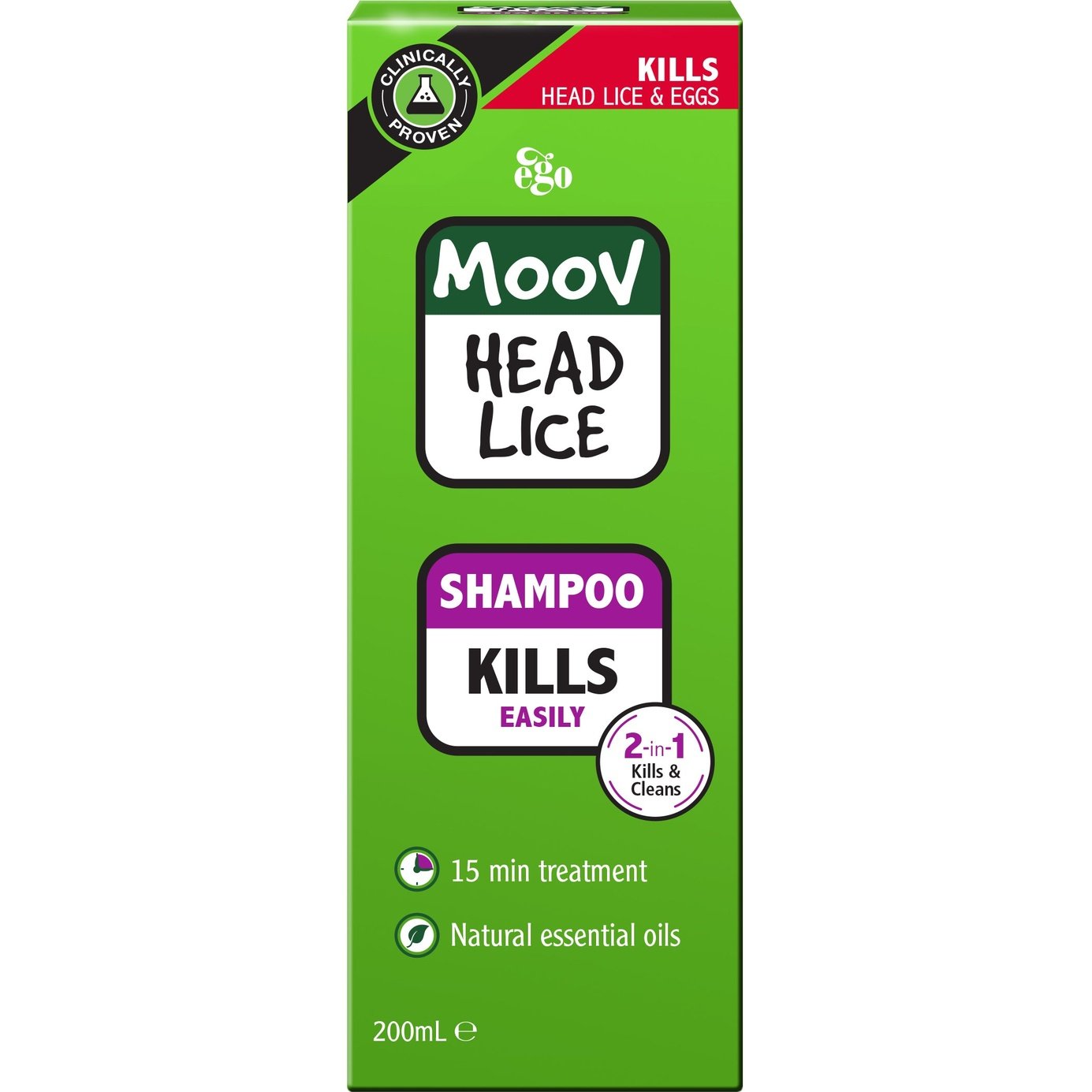 Ego Moov Head Lice Shampoo 200ml