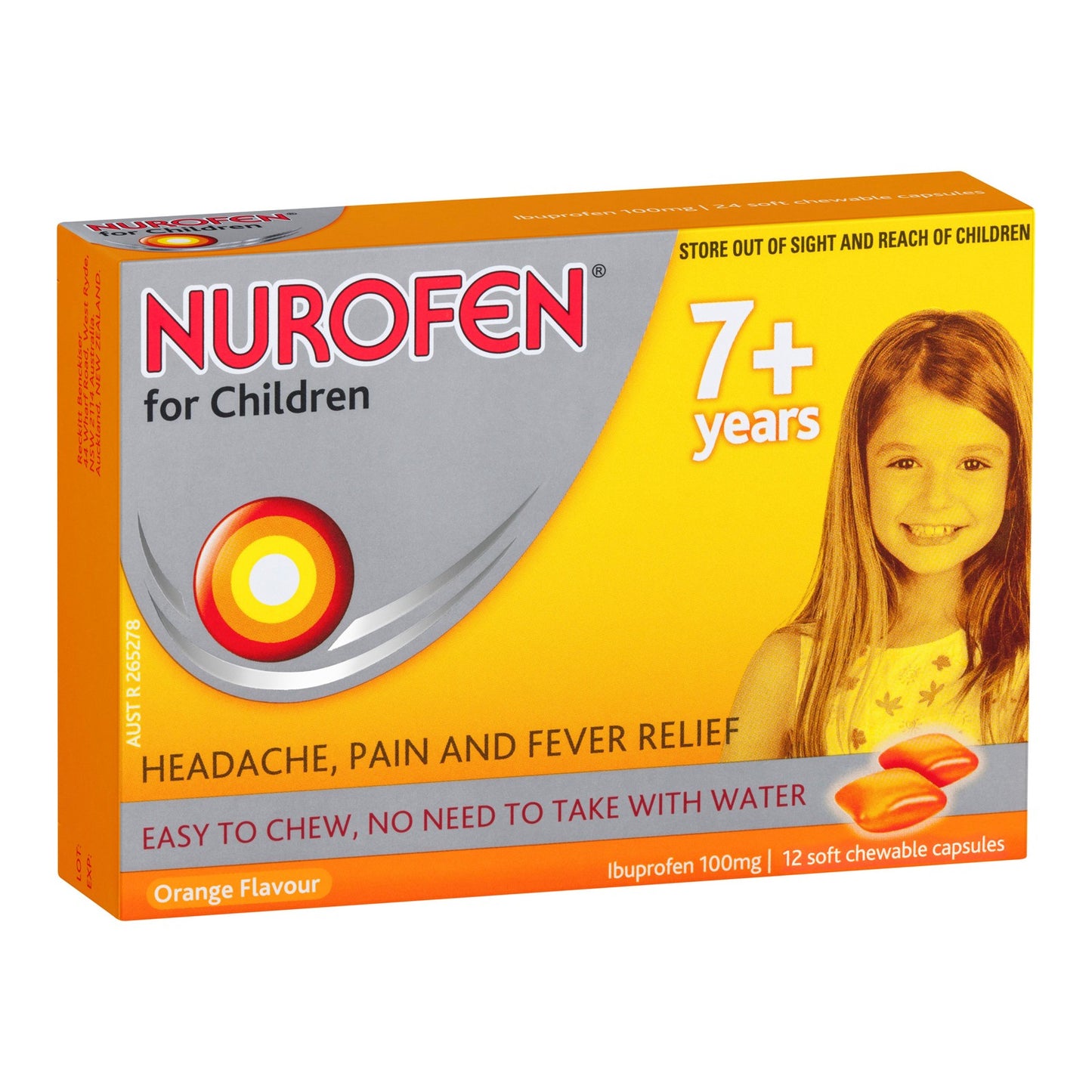 Nurofen for Children 7+ Orange 12 Chewable Tabs
