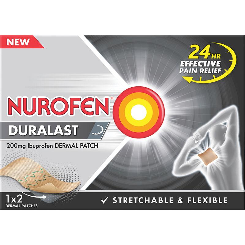 Nurofen Duralast 200mg Ibruprofen Medicated Dermal Patch 2