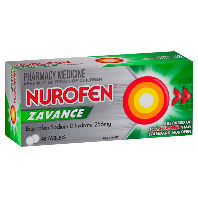Nurofen Zavance 256mg 48 Tabs