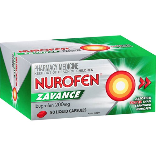 Nurofen Zavance 80 Liquid Caps