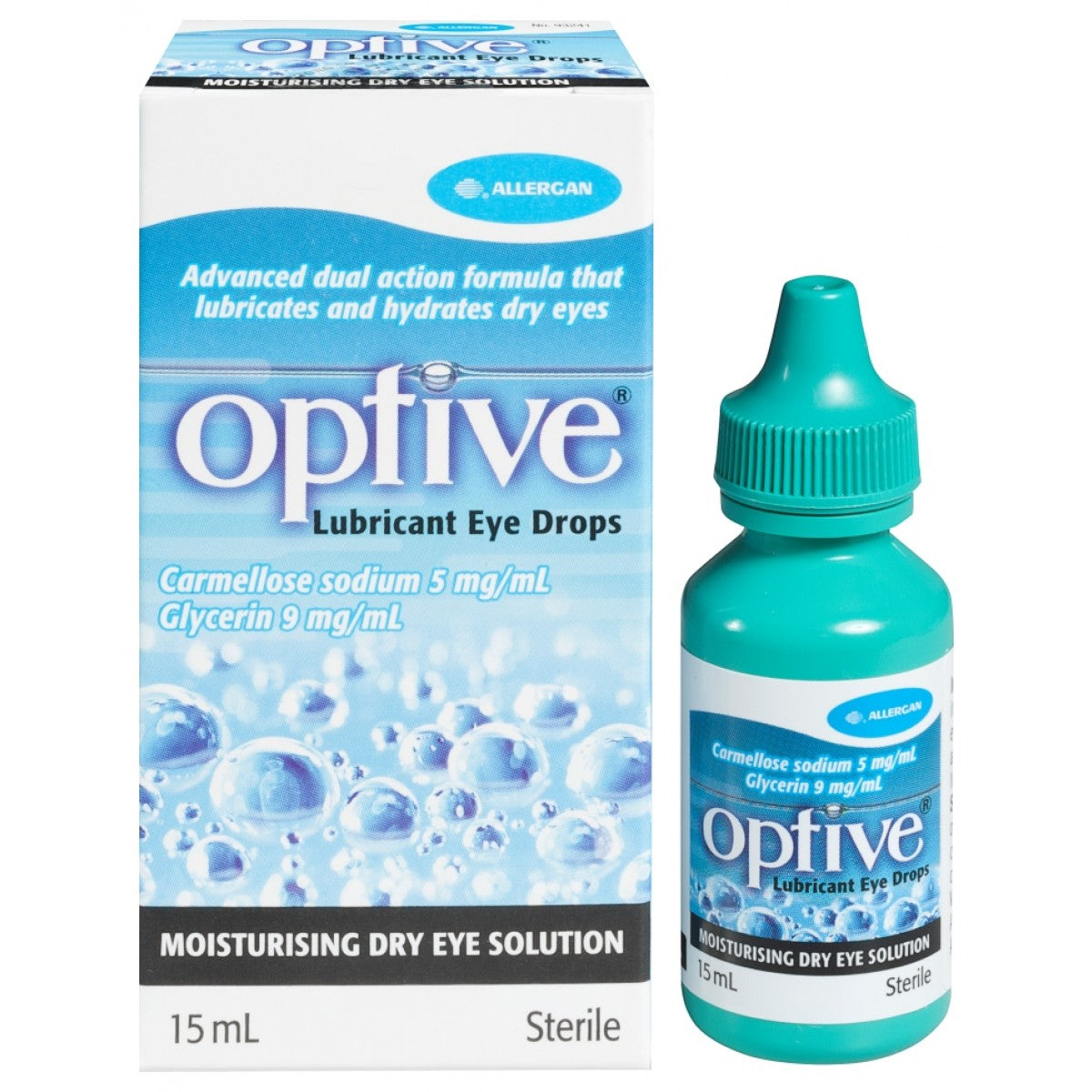 Optive Lubricant Eye Drops Moisturising Dry Eye Solution15ml