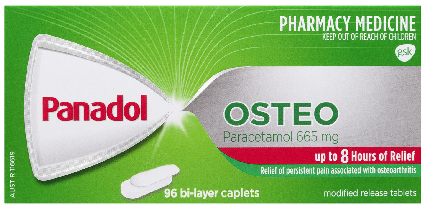Panadol 665mg Osteo 96 Caps