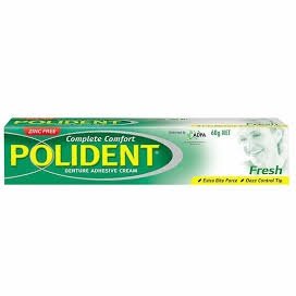Polident Fresh Mint Denture Adhesive Cream 60g
