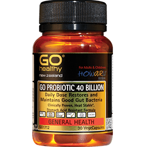 GO Healthy GO Probiotic 40 Billion HOWARU Restore 30 VCaps