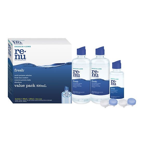 Renu Fresh Multi Purpose Solution Duo Pack 355ml + 120ml + Lens Case