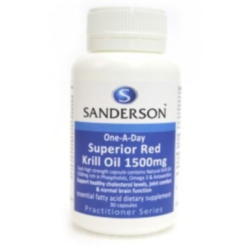 Sanderson Superior Red Krill Oil 1500mg 60 Caps