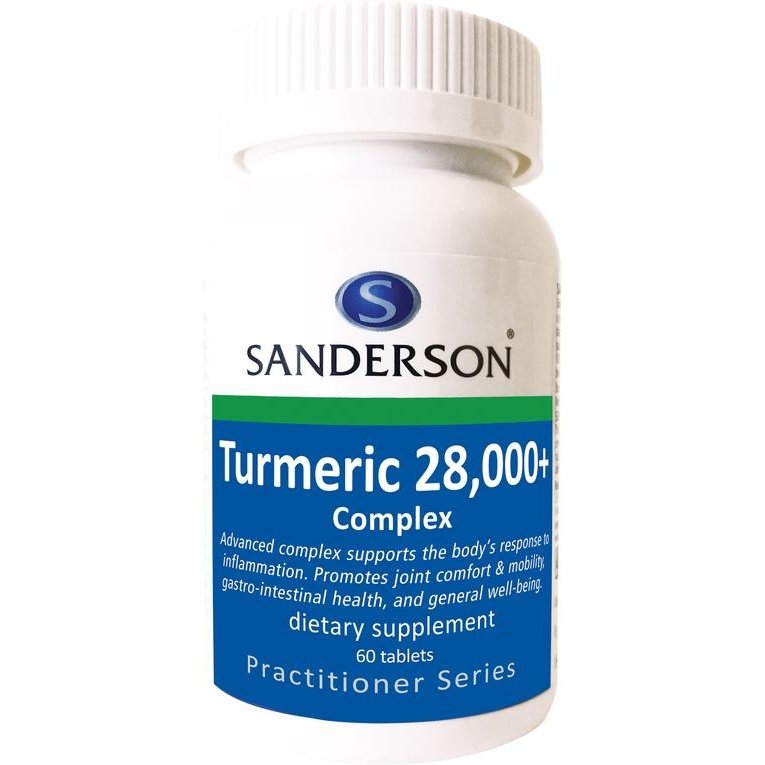 Sanderson Turmeric 28,000+ Complex 60 Tabs