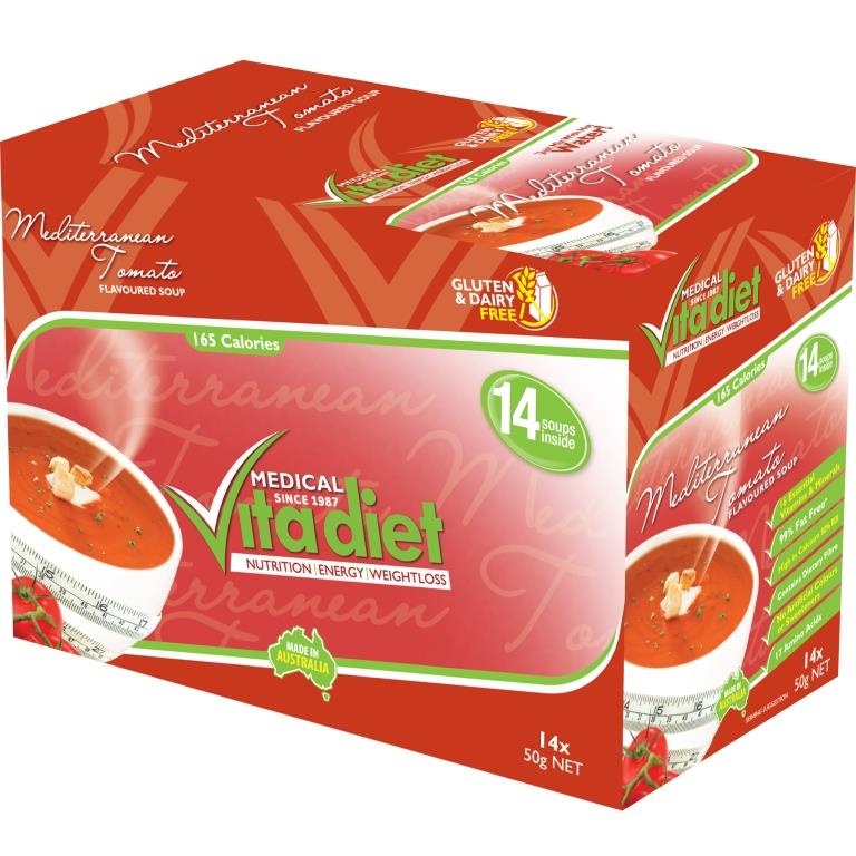 Vita Diet Soup Sachets Tomato 14 pack