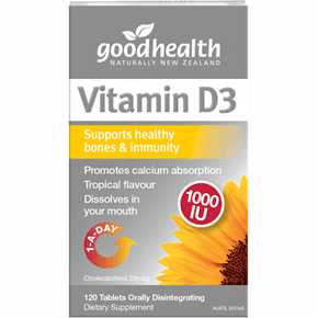 Good Health Vitamin D3 1000IU 60 Tabs