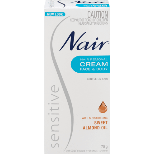Nair Sensitive Hair Removal Cream Face & Body 75g