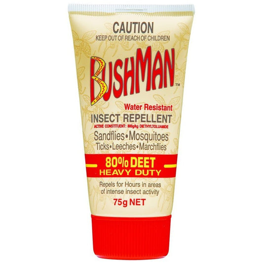 Bushman Insect Repellent 80% Deet Heavy Duty Dry Gel 75g