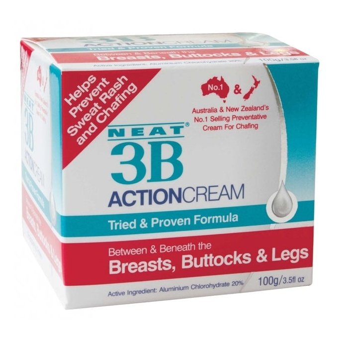 Neat 3B Action Cream Chafing & Sweat Rash Treatment 100g