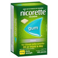 Nicorette Gum 4mg Classic 105