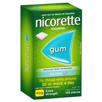 Nicorette Gum 4mg Icy Mint 105