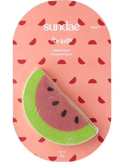 Sundae For Kids Watermelon Fizzing Bath Bomb