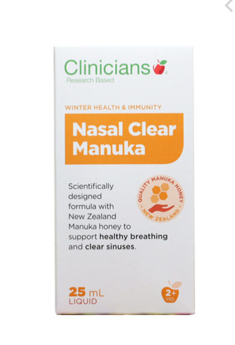 Clinicians Nasal Clear Manuka 25ml