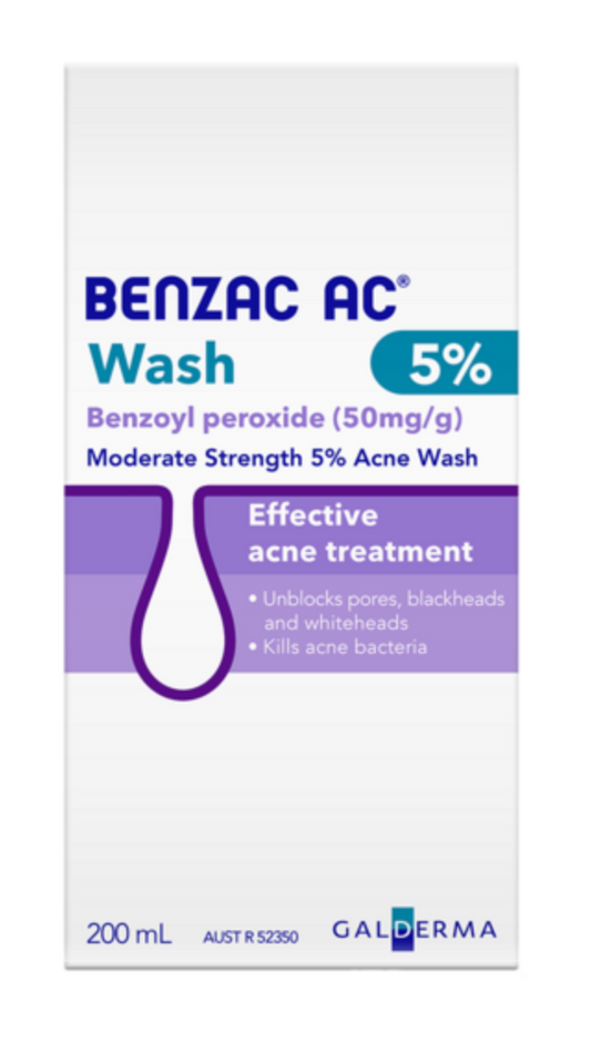 Benzac AC Acne Wash 5% 200ml