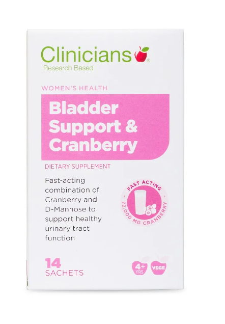 Clinicians Bladder Support and Cranberry 14 Sachets