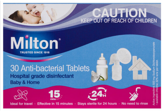 Milton Anti-bacterial 30 Tabs