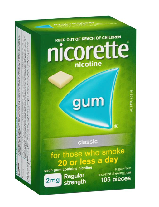 Nicorette Gum 2mg Icy Mint 105