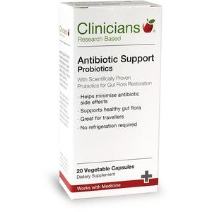 Clinicians Antibiotic Support Probiotics 20 VCaps