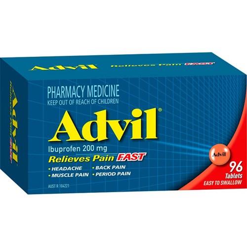 Advil Tablets 96 Tabs