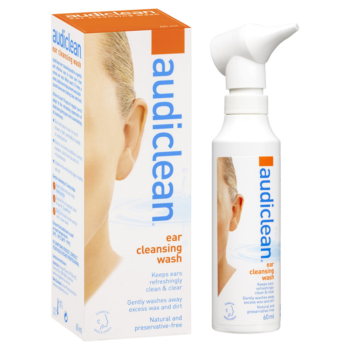 Audiclean Ear Cleansing Spray 60ml